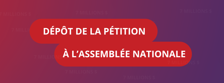 Une pétition pour réclamer 7 M$ aux groupes femmes employabilité déposée à l’Assemblée nationale